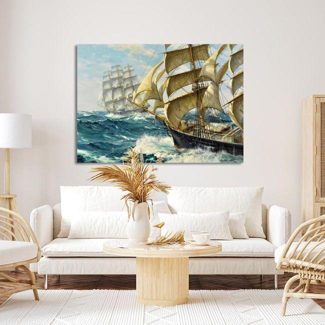 Canvas print Racing clippers, Vickery C