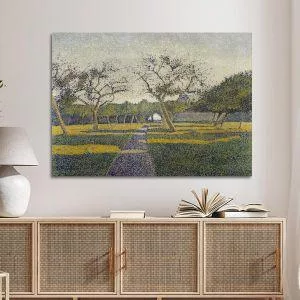 Πίνακας ζωγραφικής Orchard at La Louvière Alfred William Finch Καμβάς τελαρωμένος Όψη 1