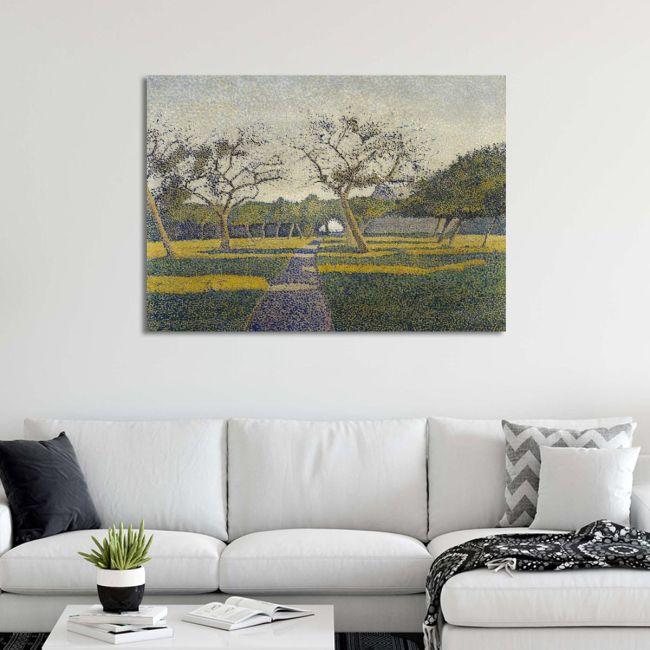 Canvas print Orchard at La Louvière, Alfred William Finch