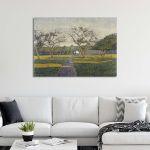 Canvas print Orchard at La Louvière, Alfred William Finch
