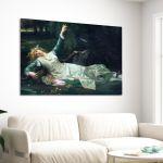 Canvas print Ophelia, Cabanel A