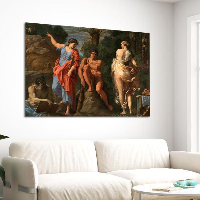 Canvas print Hercules at the crossroads, Annibale Carracci