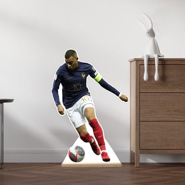 Kylian mbappe wooden decorative figure