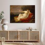 Canvas print Ariadne abandoned by Theseus, Angelica Kauffman