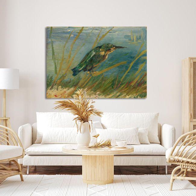 Canvas print Kingfisher by the waterside, Vincent van Gogh