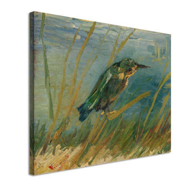 Πίνακας ζωγραφικής Kingfisher by the waterside Vincent Van Gogh Καμβάς τελαρωμένος