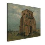 Canvas print Old church tower at Nuenen, Vincent van Gogh