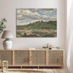 Πίνακας ζωγραφικής The hill of Montmartre οριζόντιο Vincent Van Gogh Καμβάς τελαρωμένος