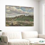 Πίνακας ζωγραφικής The hill of Montmartre οριζόντιο Vincent Van Gogh Καμβάς τελαρωμένος