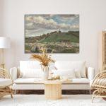 Πίνακας ζωγραφικής The hill of Montmartre οριζόντιο Vincent Van Gogh Καμβάς τελαρωμένος