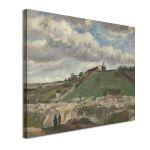 Πίνακας ζωγραφικής The hill of Montmartre οριζόντιο Vincent Van Gogh Καμβάς τελαρωμένος