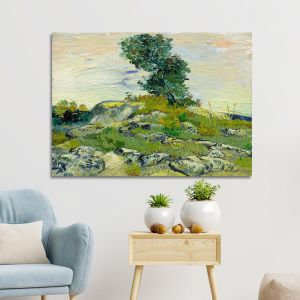 Canvas print The rocks, Vincent van Gogh