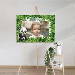 Canvas print baptism, Panda bear