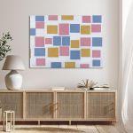 Canvas print Composition with colour fields, Mondrian P.