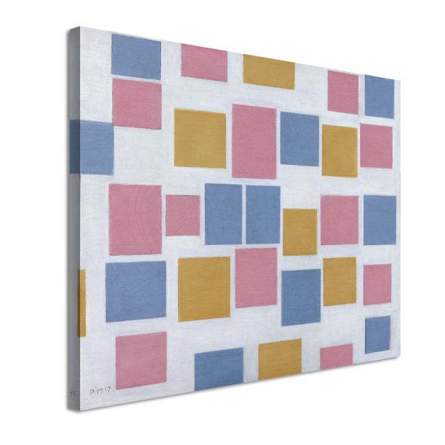 Canvas print Composition with colour fields, Mondrian P.