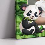 Canvas print baptism, Panda bear