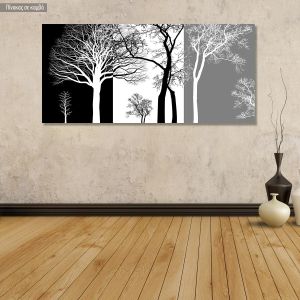 Canvas print, Trees, panoramic