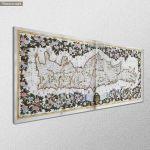 Canvas print Medieval map of Krete, panoramic
