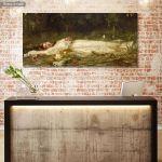 Canvas print Ophelia, Friedrich Wilhelm Theodor Heyse, panoramic