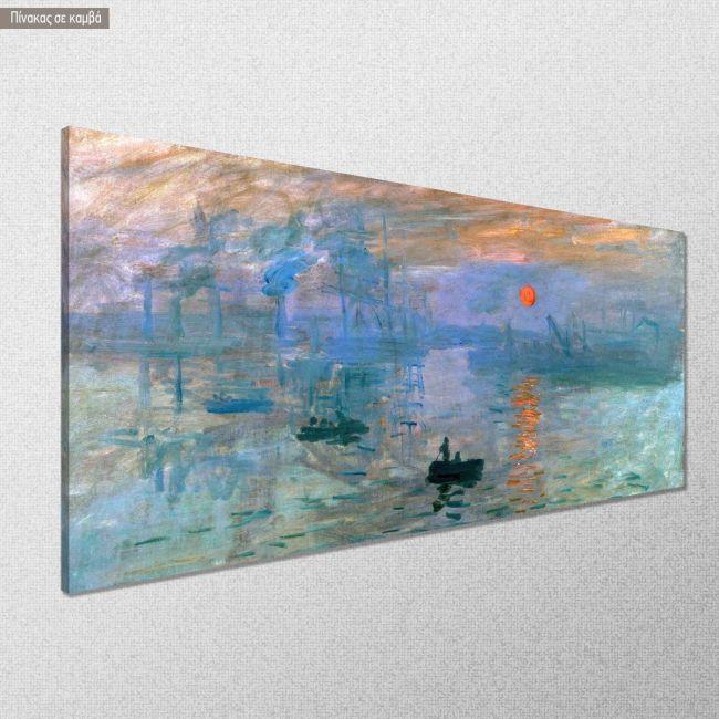 Canvas print Impression sunrise, Monet
