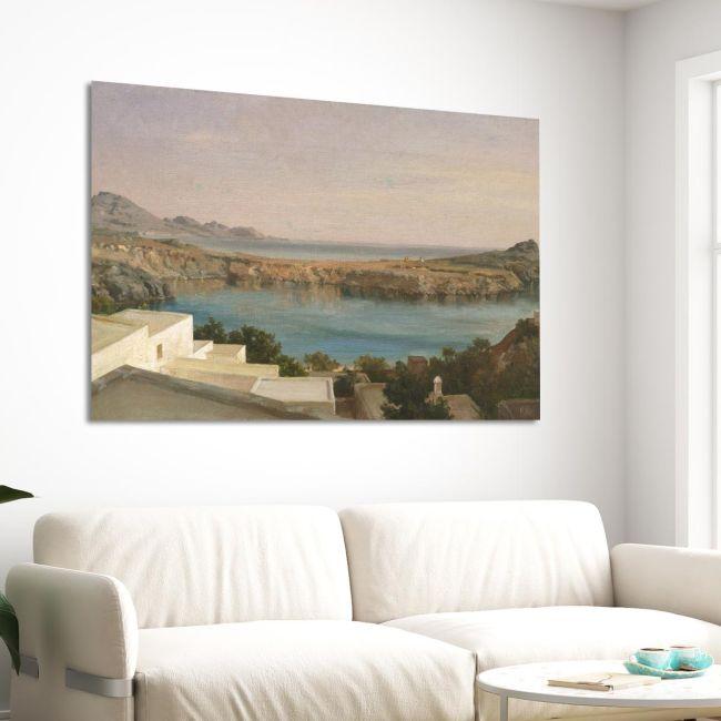 Canvas print Lindos, Rhodes, Leighton Frederic
