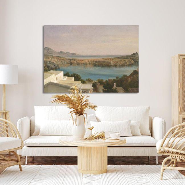 Πίνακας ζωγραφικής Lindos Rhodes Leighton Frederic Καμβάς τελαρωμένος