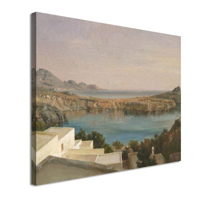 Πίνακας ζωγραφικής Lindos Rhodes Leighton Frederic Καμβάς τελαρωμένος
