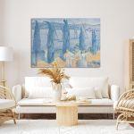 Canvas print Landscape with cypresses, Cross H. E.