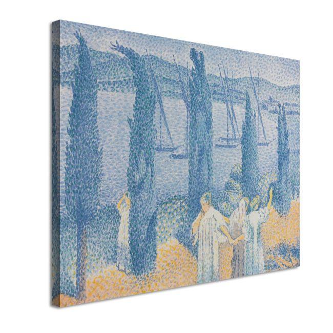 Canvas print Landscape with cypresses, Cross H. E.