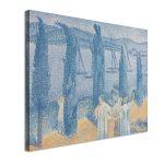 Canvas print Landscape with cypresses, Cross H. E.