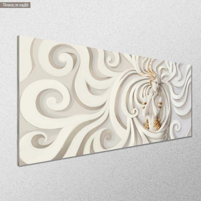 Canvas print Goddess sculpture, panoramic