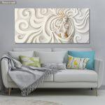 Canvas print Goddess sculpture, panoramic