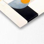 Canvas print Abstract aligned circles, panoramic