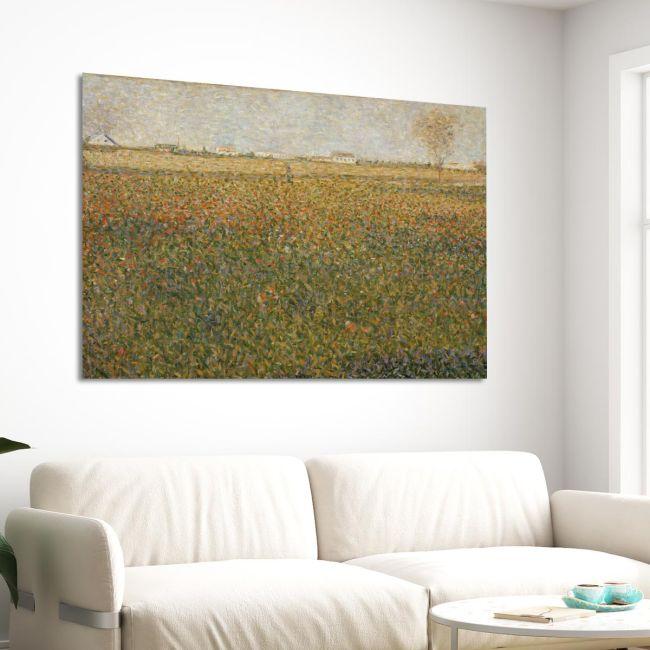 Canvas print La Luzerne, Saint-Denis, Seurat G.