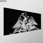 Canvas print Psyche revived by Cupid's Kiss, panoramic