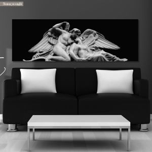 Canvas print Psyche revived by Cupid's Kiss, panoramic
