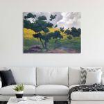 Canvas print Landscape made in wood, Vallotton F.