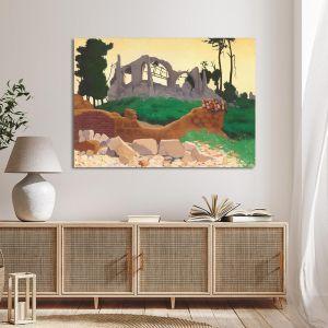 Canvas print The church of Souain Vallotton F. Framed canvas View 1 2