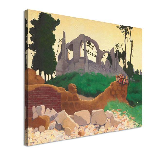 Canvas print The church of Souain, Vallotton F.
