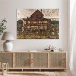 Canvas print House with shingle roof, Schiele E.