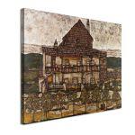 Canvas print House with shingle roof, Schiele E.
