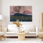 Canvas print Setting sun, Schiele E.