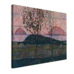 Canvas print Setting sun, Schiele E.