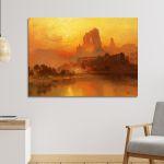Canvas print The golden hour, Moran T.