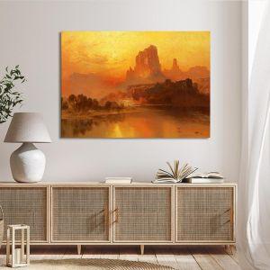 Canvas print The golden hour Moran T. Framed canvas View 1 2