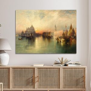 Canvas print View of Venice, Moran T.