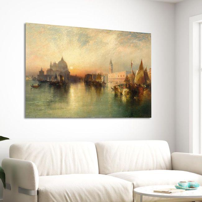 Canvas print View of Venice, Moran T.