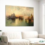Canvas print View of Venice, Moran T.