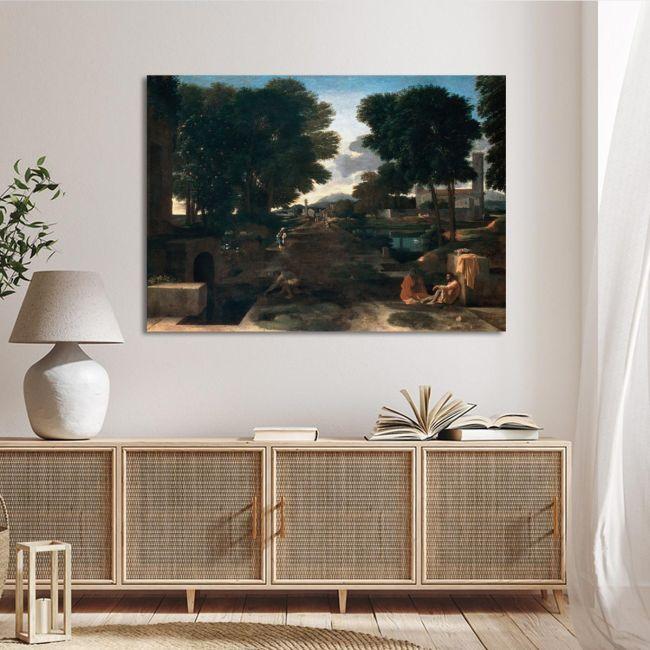 Canvas print A Roman road, Nicolas Poussin