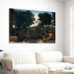 Canvas print A Roman road, Nicolas Poussin